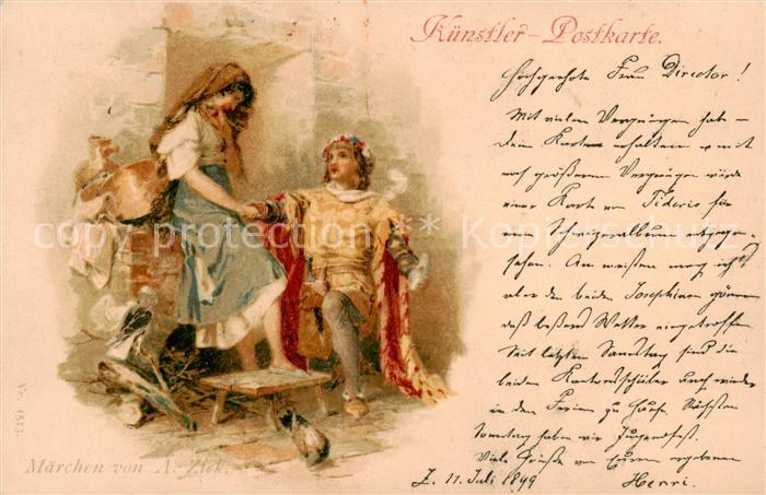 Kuenstlerkarte A. Ziek Nr 1513 Maerchen