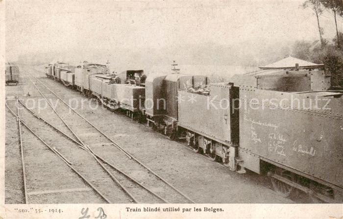 Eisenbahn Train blinde utilise par les Belgres