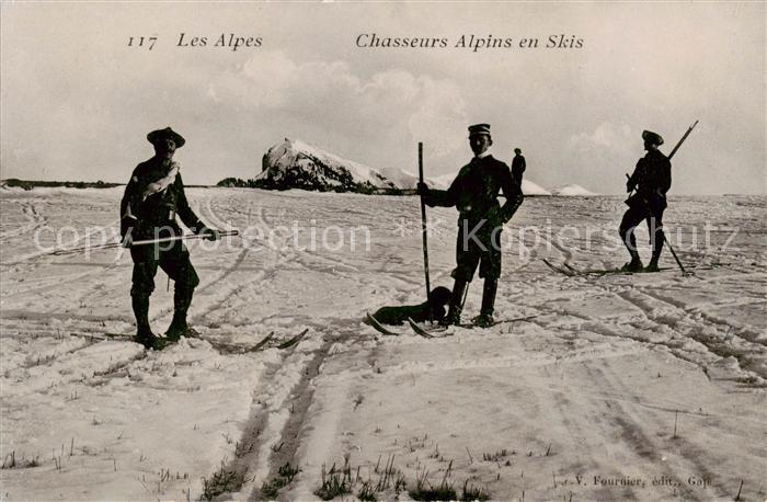 Gebirgsjaeger Chasseur Alpins Mountaineers Chasseurs Alpins en Skis