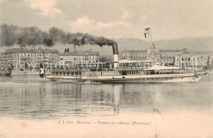 Dampfer Seitenrad J.J.Nr. 5169 Geneve Montreux