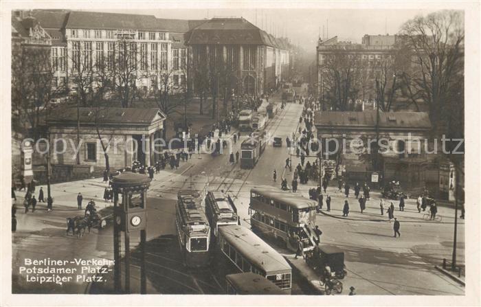 Strassenbahn Berlin Potsdamer Platz Leipziger Platz Amag Nr. 42