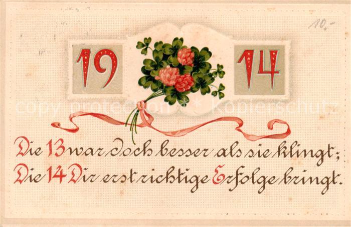 Jahreszahl Blumen  1914