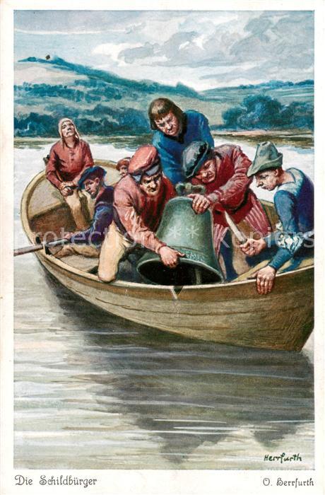 Maerchen Sagen fairy tale conte Herrfurth Die Schildbuerger