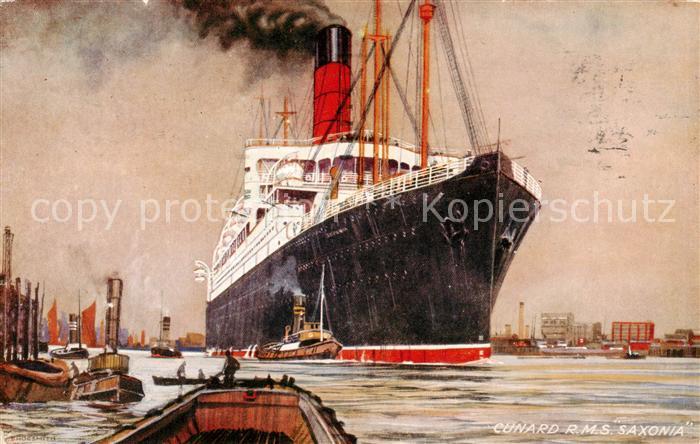 Dampfer Oceanliner Cunard R.M.S.Saxonia