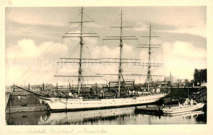 Segelschiffe Bremen Schulschiff Deutschland Im Europahafen