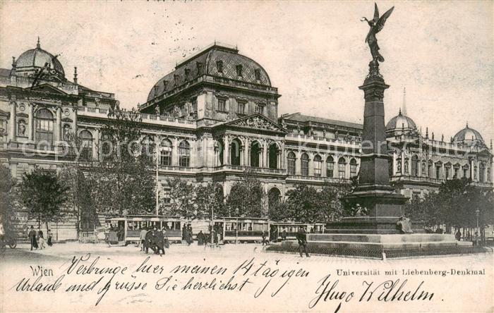 Strassenbahn Tramway Wien Liebenberg Denkmal