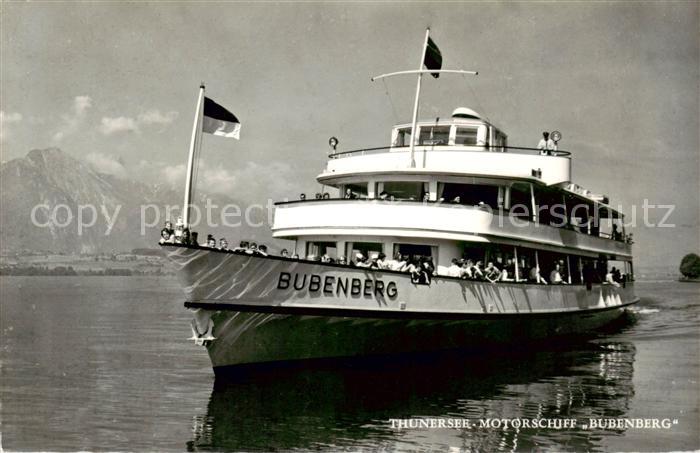 Motorschiffe Binnenschifffahrt Thunersee Bubenberg