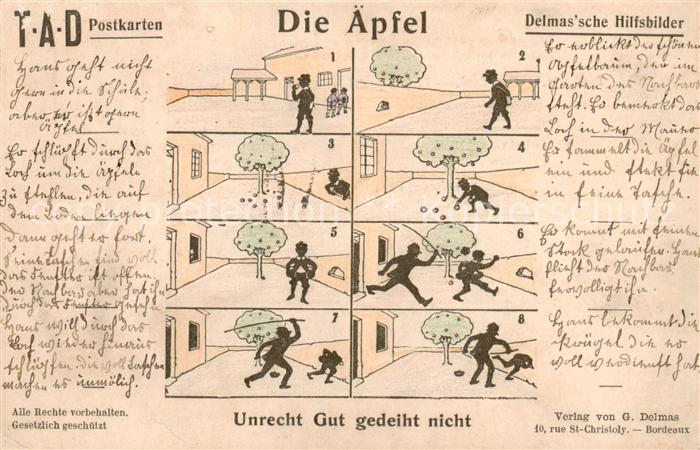Humor Delmas Bordeaux Die aepfel