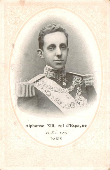 Adel Spanien Nobleza Espana Alphonse XIII roi d Espagne Paris