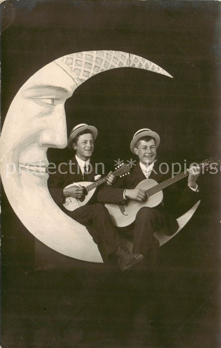 Collagekarte Kollage Photo Rapid Mond Gitarre
