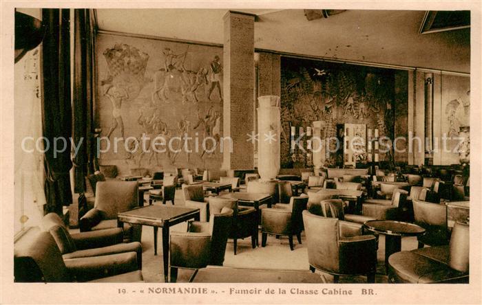Dampfer Oceanliner NORMANDIE Cabine BR