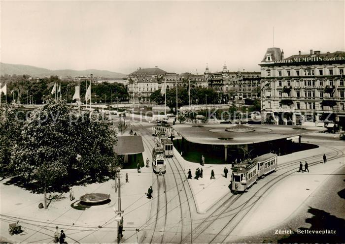 Strassenbahn Tramway-- Zuerich Bellevueplatz