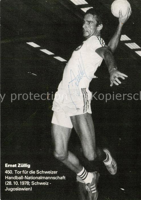 Handball Ernst Zuellig 1978