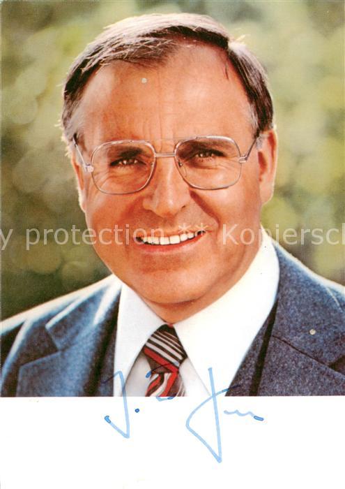 Autogramm Helmut Kohl