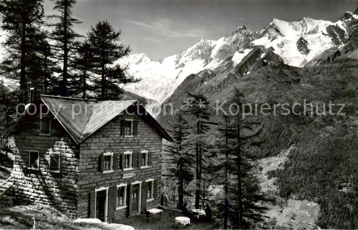 Saas-Grund VS Triftalp mit Alphubel Taeschhorn Dom Lenzspitze Nadelhorn