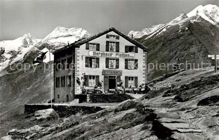 Saas-Fee VS Berghaus Plattjen mit Fletschhorn Laquinhorn und Weissmies