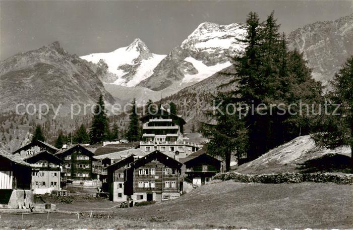 Saas-Fee VS Lohmatten mit Pension Alphubel Fletschhorn und Laquinhorn