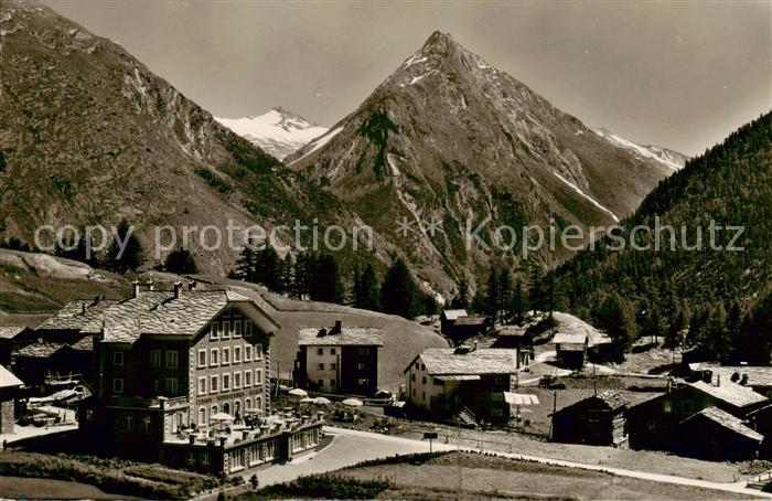 Saas-Fee VS Pension Allalin mit Almagelhorn
