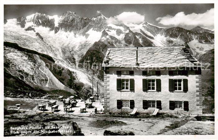 Saas-Fee VS Berghaus Plattjen mit Mischabelhoerner