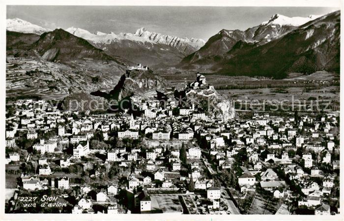 Sion Sitten Seduno VS Vue aerienne