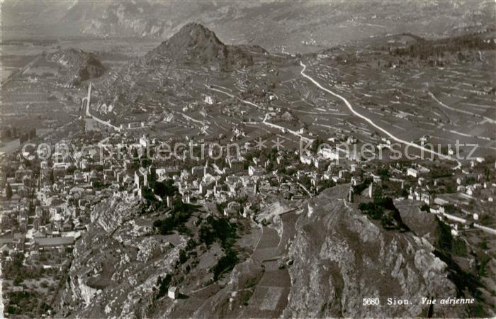 Sion Sitten Seduno VS Vue aerienne