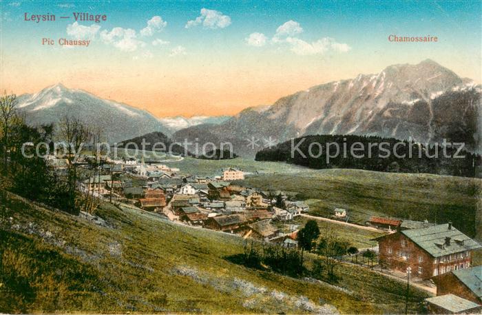 Leysin VD Village Pic Chaussy Chamossaire