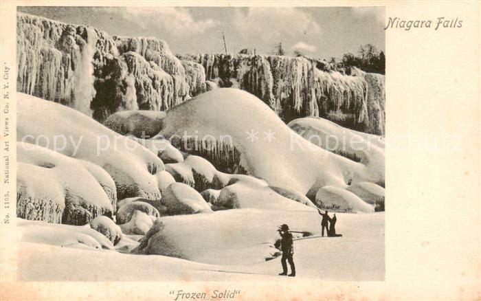 Niagara Falls Ontario Canada Frozen Solid