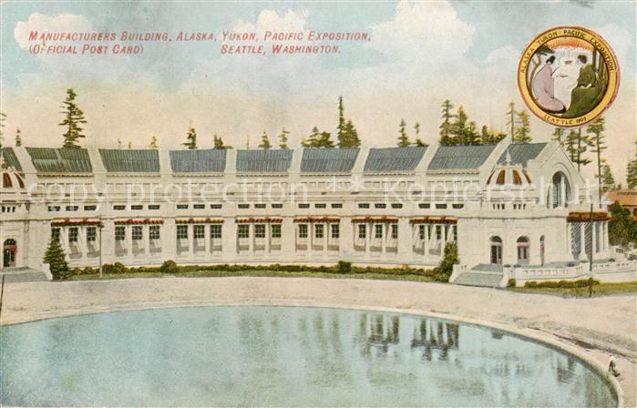 Seattle Washington USA Manufactured Building Alaska Yukon Pacific Exposition