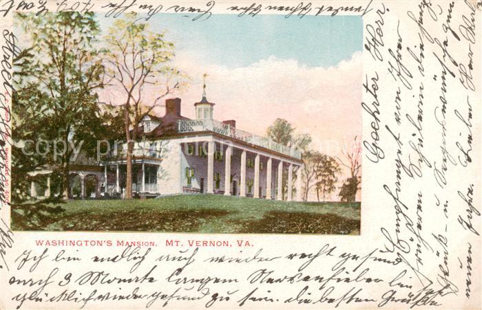 Mount Vernon Virginia USA Washingtons Mansion