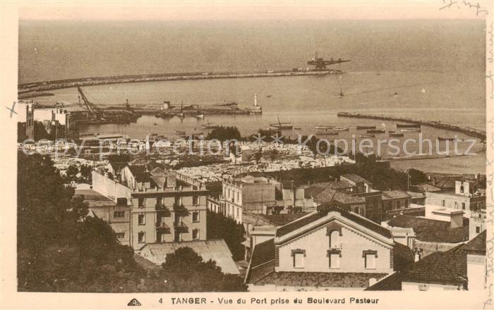Tanger Tangier Tangiers Maroc Vue du Port prise du Boulevard Pasteur