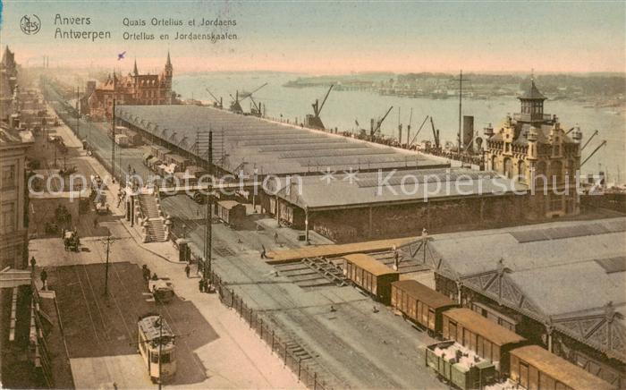 Anvers Antwerpen Quais Ortelius et Jordaens