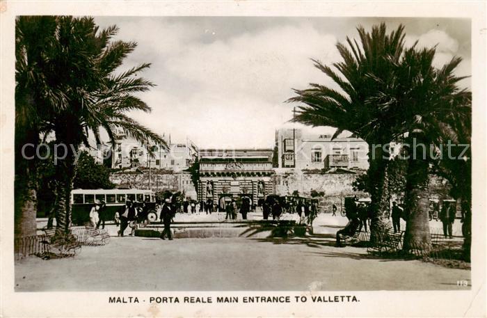 Malta  Insel Porta Reale Main Entrance to Valletta