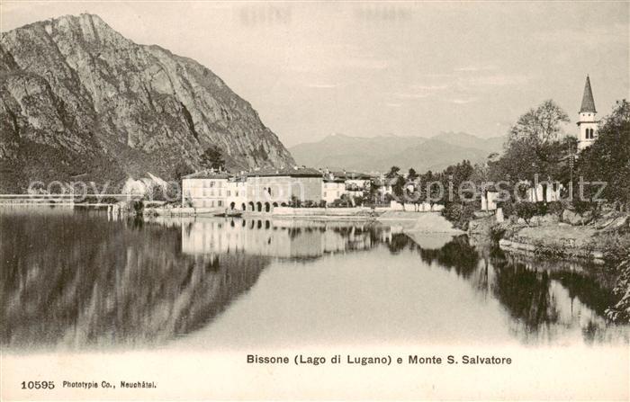 Bissone Lago di Lugano TI e Monte San Salvatore
