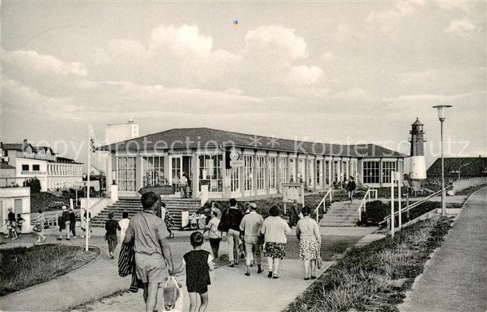 Buesum Nordseebad Liegehalle und Leuchtturm