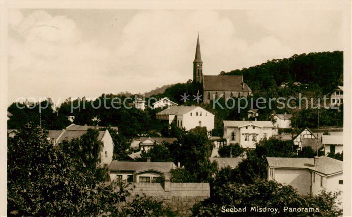 Misdroy Ostseebad Miedzyzdroje PL Panorama mit Kirche