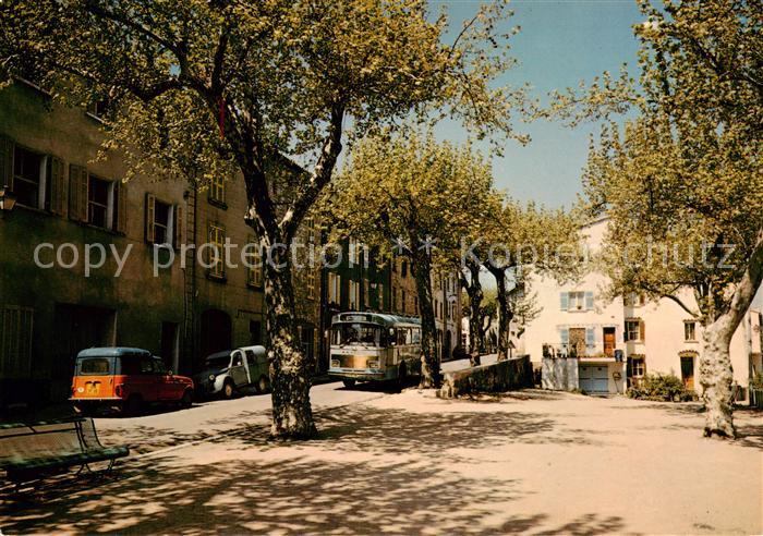 Le Thoronet 83 Var Place des Ecoles et Jeu de boules