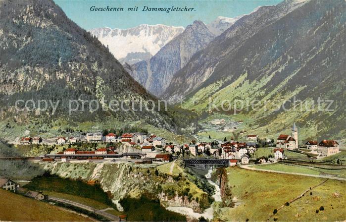 Goeschenen Goeschenen UR Panorama mit Dammagletscher