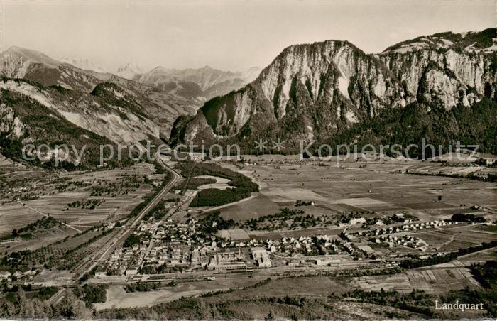 Landquart GR Fliegeraufnahme