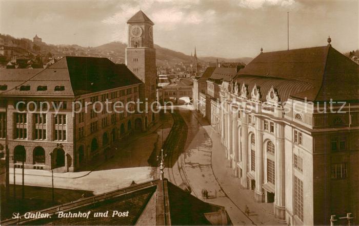 St Gallen SG Bahnhof und Post