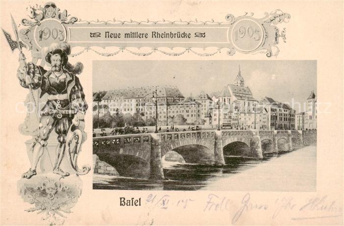 Basel BS Neue mittlere Rheinbruecke
