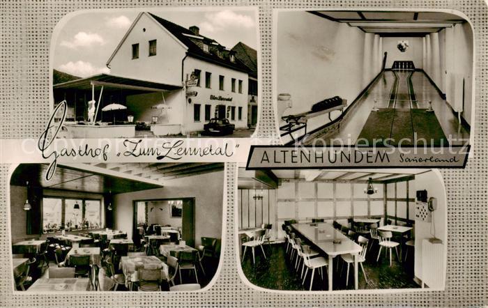 Altenhundem Gasthof Zum Lennetal Restaurant Pension Kegelbahn