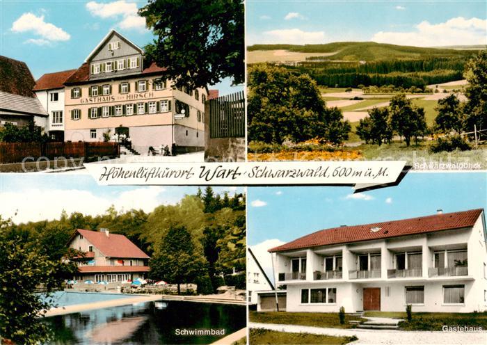 Wart Altensteig Schwarzwald Gasthaus Pension zum Hirsch Schwarzwaldblick Schwimm