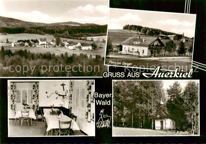 Auerkiel Viechtach Panorama Pension Geiger Gaststube Kapelle