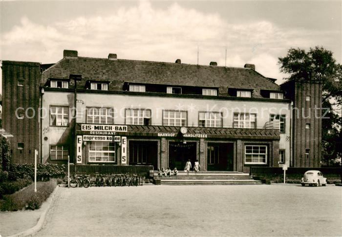 Wandlitzsee Wandlitz Bahnhof und Eis Milch Bar