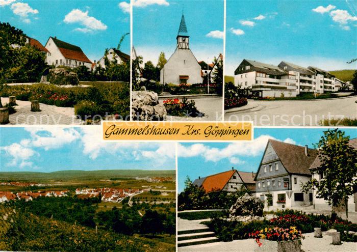Gammelshausen Goeppingen Teilansichten Kirche Panorama