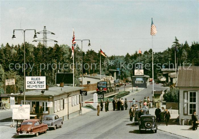 Helmstedt Niedersachsen Zonengrenze Autobahn Kontrollpunkt