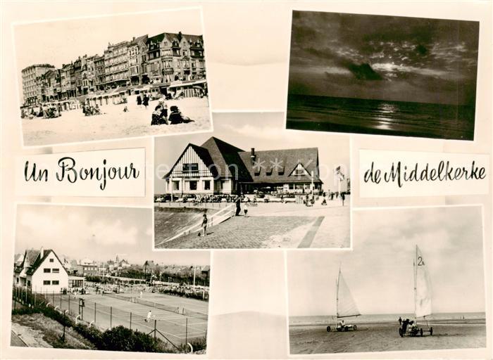 Middelkerke Belgium Teilansichten Strand Sportplatz Strandsegler