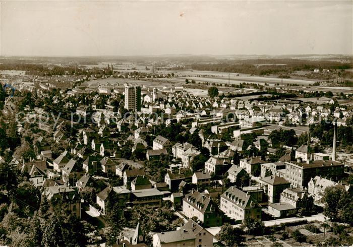 Ravensburg  Wuerttemberg Blick vom Mehlsack auf Suedvorstadt mit Hochhaus