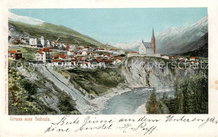 Schuls Scuol GR Panorama