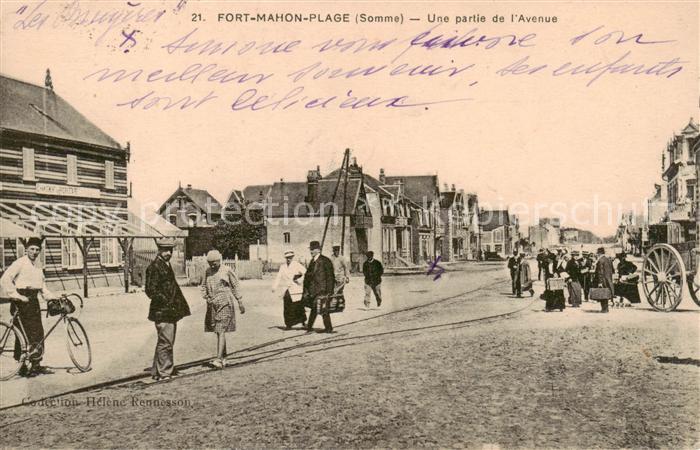 Fort-Mahon-Plage 80 Somme Une partie de l'Avenue